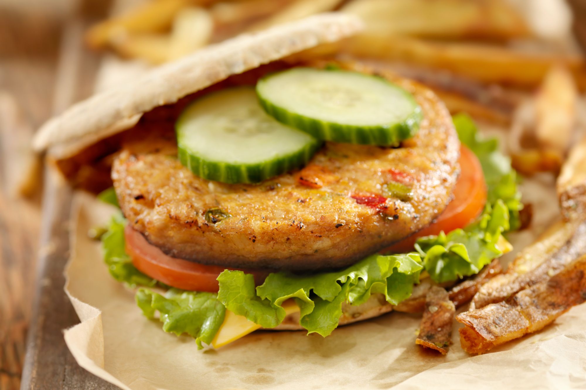 Hamburger vegetale canva