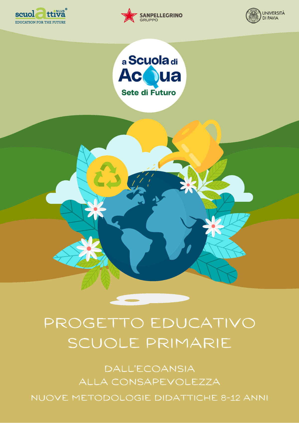 Sostenibilità, progetto 'A Scuola di Acqua Sete di Futuro' promosso da Sanpellegrino e ScuolAttiva Ets