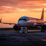 Aeroporto pista sole