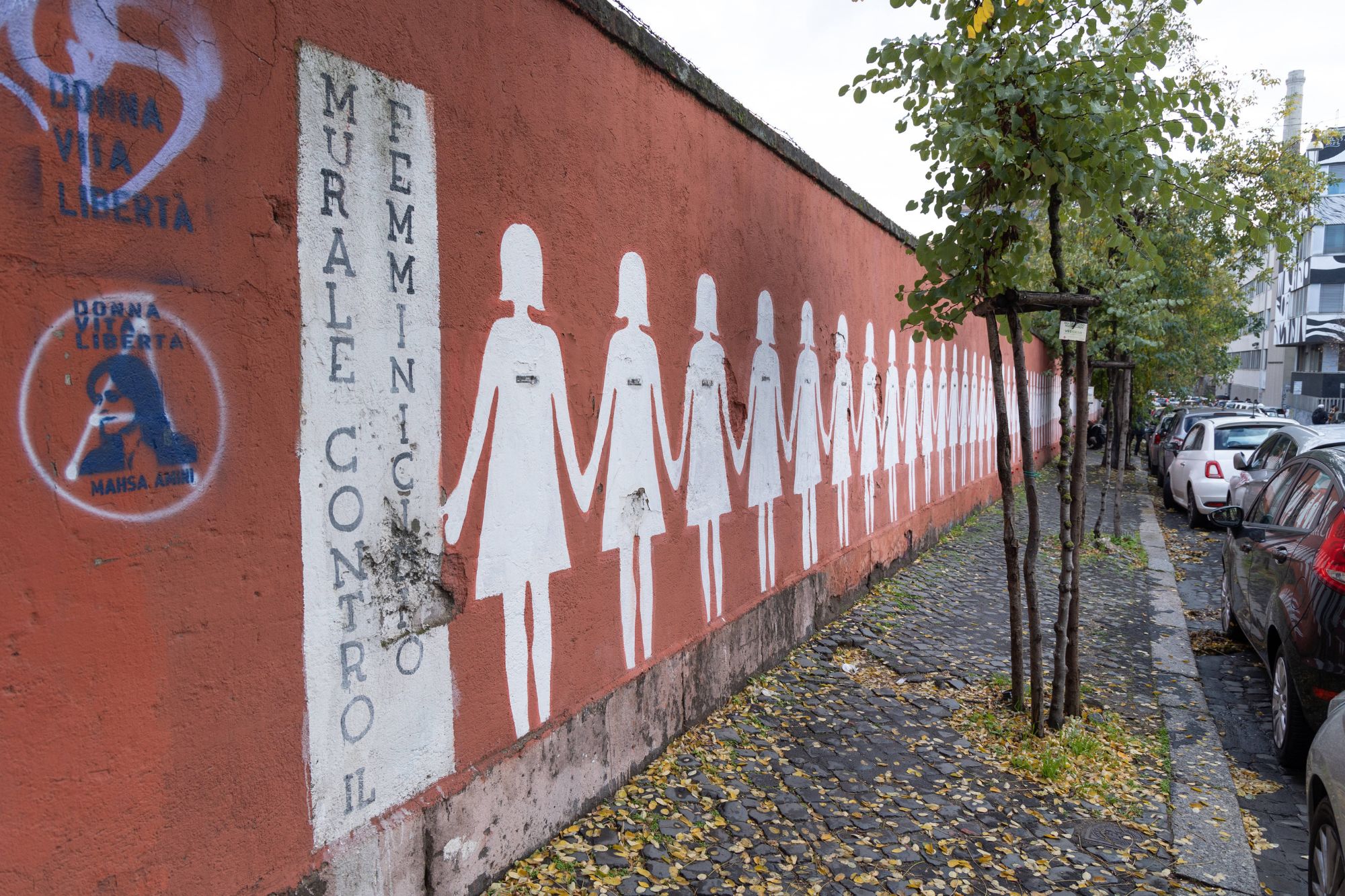 Murale femminicidio San lorenzo roma ipa