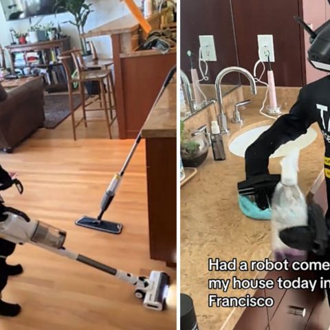 Tau robotics pulizie casa screen tiktok coderg