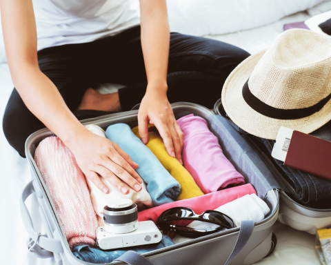 Vacanza valigia canva