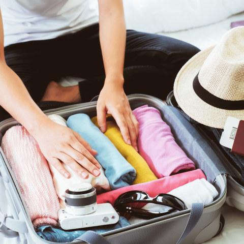 Vacanza valigia canva