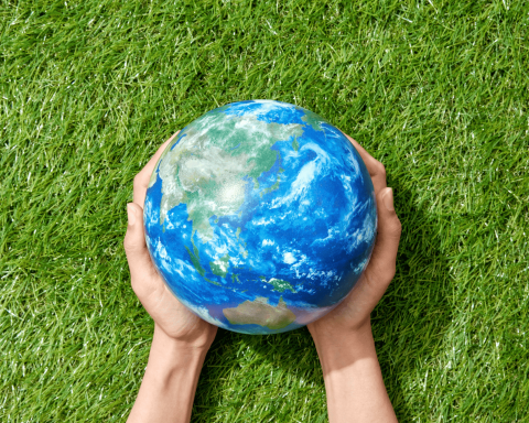 Pianeta terra tra le mani