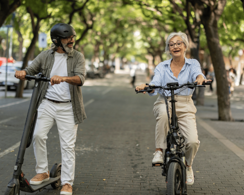 Bici monopattino elettrico canva