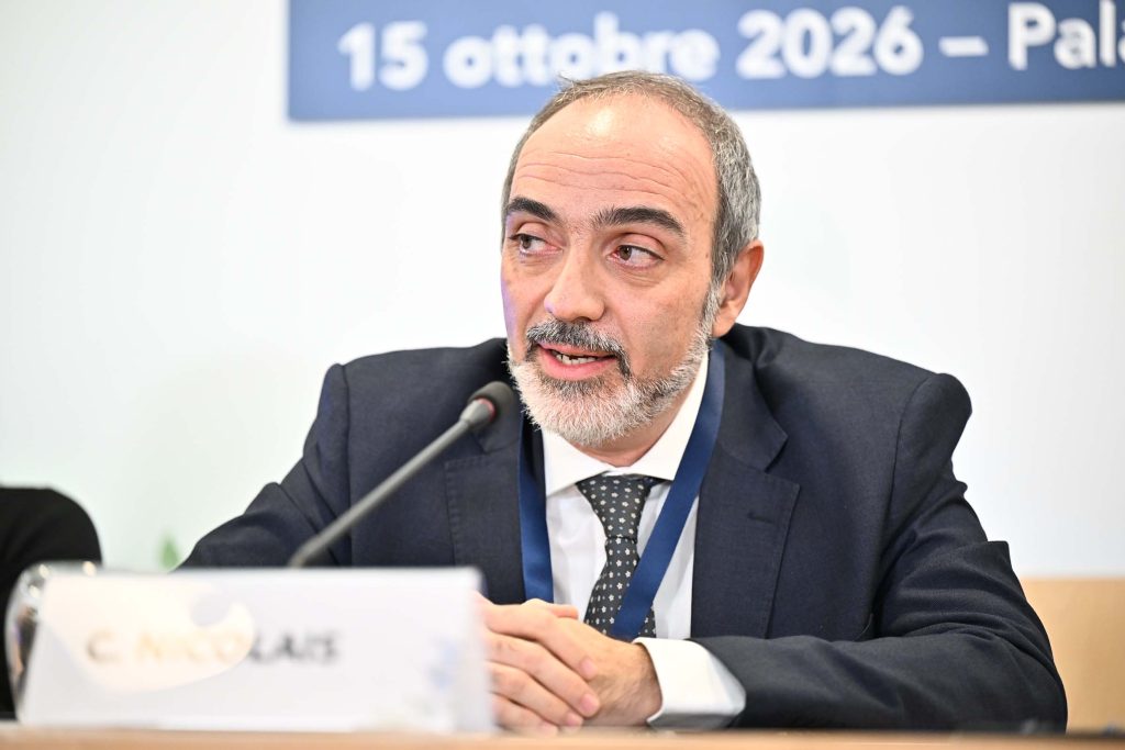 Carlo Nicolais, External Relations & Sustainability di MAIRE e direttore generale di Green Innovation ITS Academy, durante il panel “Decarbonizzazione, economia circolare e territorio” dell'Adnkronos Q&A