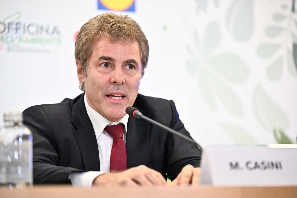 Marco Casini, segretario generale dell'Autorità di Bacino Distrettuale dell'Appennino Centrale (AUBAC), interviene al panel sulla decarbonizzazione e l'economia circolare dell'Adnkronos Q&A