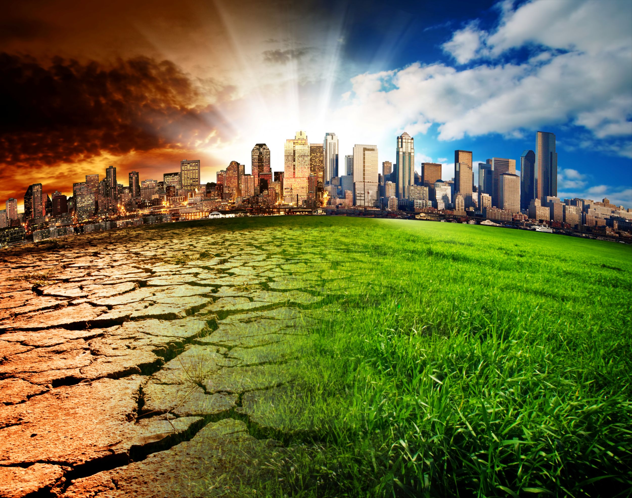 Effetti cambiamento climatico su una città