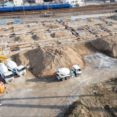 Cantieri per edifici che consumano suolo