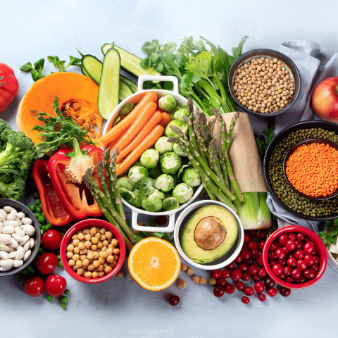 Piatto vegano canva