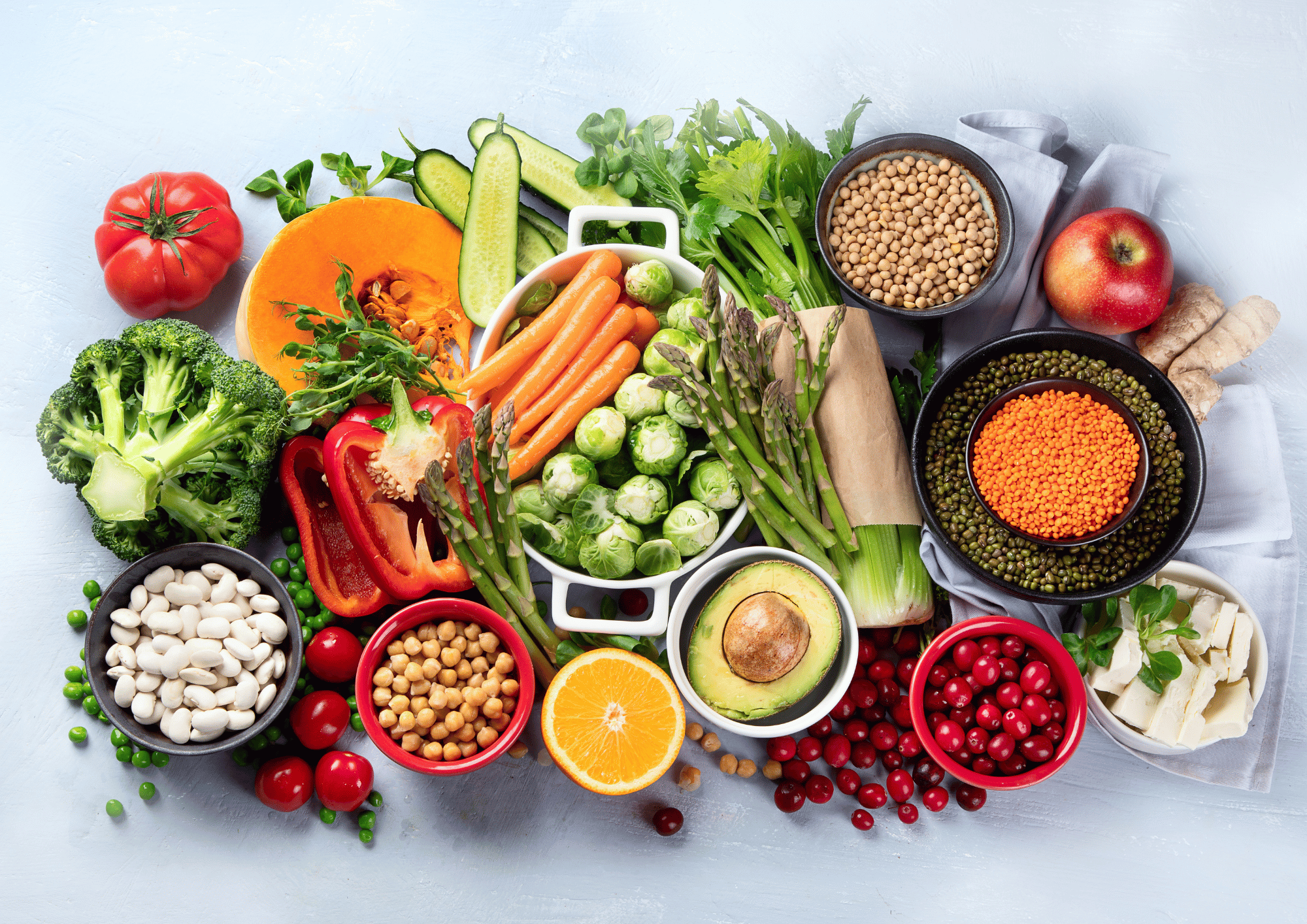 Piatto vegano canva