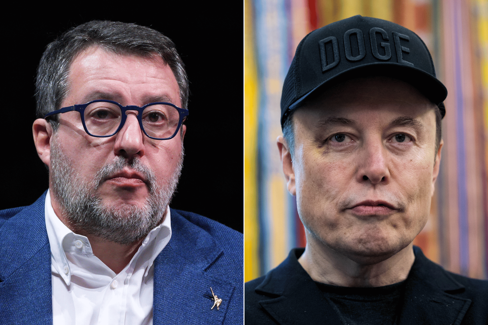 matteo salvini ed elon musk